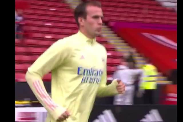 Rob Holding was caught whistling along to the Arctic Monkeys.