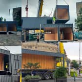 These images were taken on August 5 when the first stages of the Container Park were lowered into place. Now, less than five months later, Sheffield City Council has voted to pull it all down again.