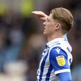 George Byers salutes the supporters after one of his first Sheffield Wednesday goals.