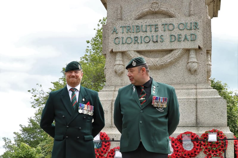 Two other former members of the armed forces at the outdoor D-Day anniversary commemorations.