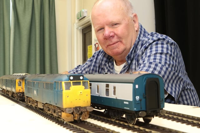 John Tait was exhibiting O gauger rolling stock