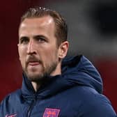 Harry Kane of England looks dejected after the UEFA Euro 2020 Championship Group D match between England and Scotland at Wembley Stadium on June 18, 2021 in London, England. (Photo by Andy Rain - Pool/Getty Images)