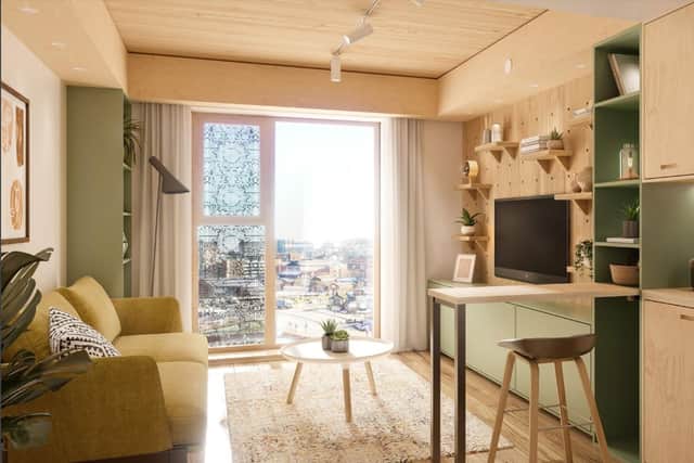 How A Hive Apartment Could Look (Image: Cartwright Pickard)
