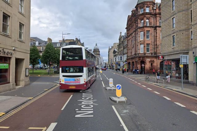 A 61 per cent reduction in NO2 was recorded on Nicolson Street.