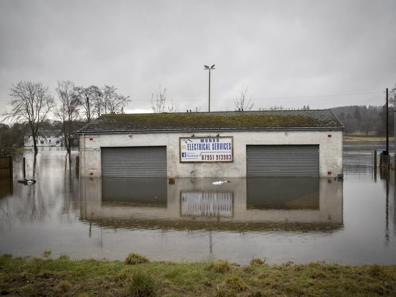Flood water remains high.