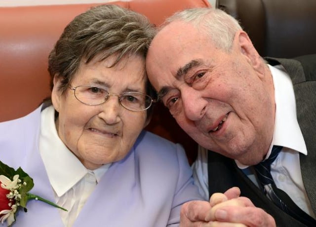 John Pownell Shaw and Barbara Patricia Shaw renewed their vows in the Anchor House Care Home.