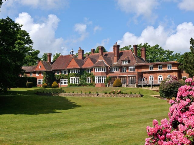 This Grade II listed Victorian country house sits within 85 acres of formal gardens and grounds, offering wonderful views to the South Downs. The property has been recently refurbished and includes an indoor and outdoor pool, plus a tennis court. Price: £6,500,000.