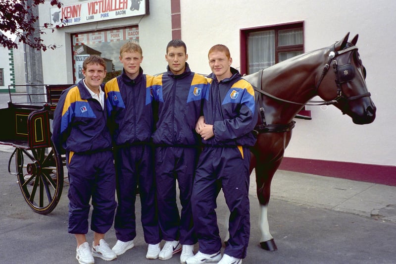 Young Stags players enjoy some down time during the pre-season trip to Ireland in 1998.