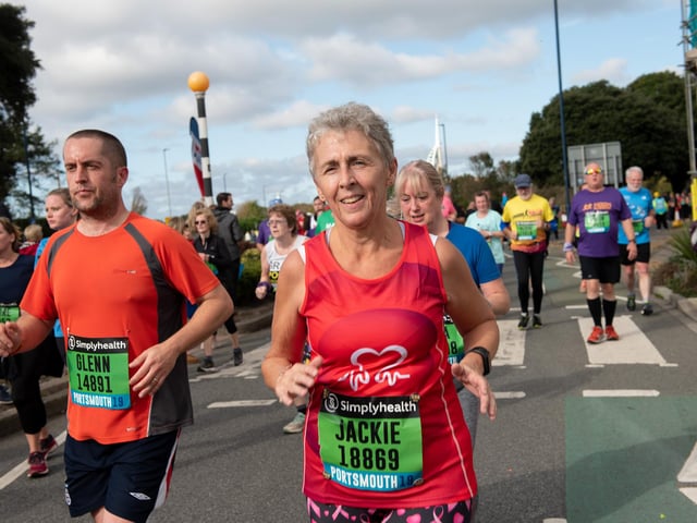 Action from the Great South Run. (201019-267)