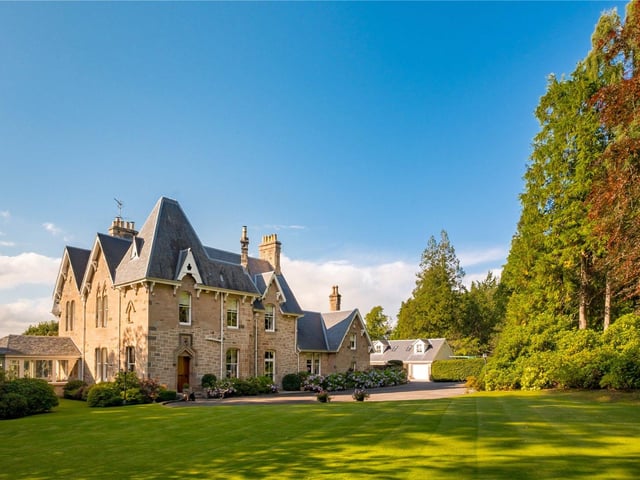 An outstanding Victorian house and cottage, set in 1.8 acres of immaculate gardens in desirable upper Dunblane. Offers over £1,800,000.