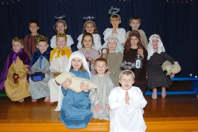 The cast of the 2007 Mexborough Park Primary School Nativity