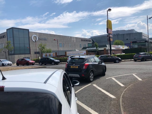 You can see in the picture just how many people turned up in cars to the McDonald's on Almondvale Avenue today.