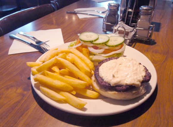 22dineoutwithdawes
Pictured  at Yankees burger  bar, Ecclesall Road, Sheffield, is one of  their burger meals.