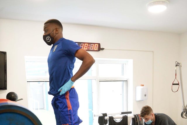 Dele-Bashiru going through some tests with the team (via @swfc | Steve Ellis)