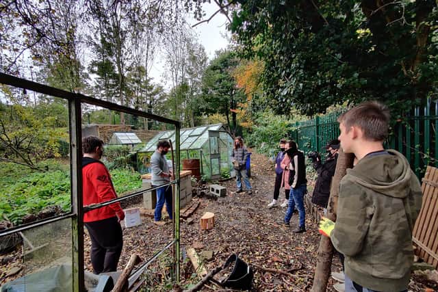 The teenagers led the project to create the pizza oven at Norwood Allotments