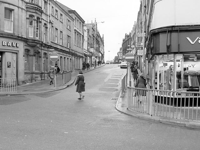 The bottom end of Leeming Street had fully transformed a few decades later.