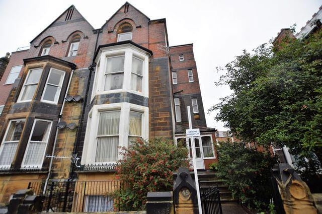 This one-bedroom flat on Esplanade Road, Scarborough, is on the market for offers over £65,000.