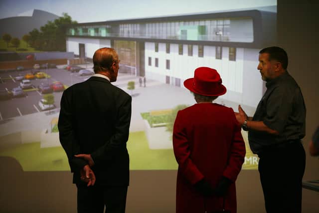 Founding director Professor Keith Ridgway presents plans for the Nuclear AMRC facility at the Advanced Manufacturing Park in November 2010.