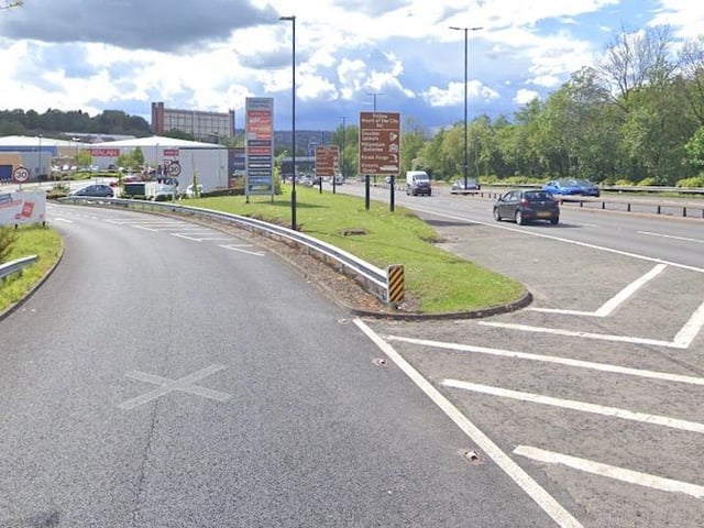 Coming into Sheffield down the Parkway your last turn is into Parkway Central Retail Park. You can wriggle through the car park and get out on to Cricket Inn Rd.