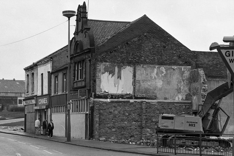 Do you remember these shops in Silksworth Row? Here they are just before demolition started in 1991.