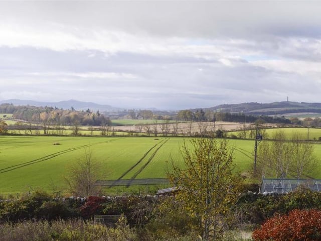 View along the Teviot and Tweed valley.