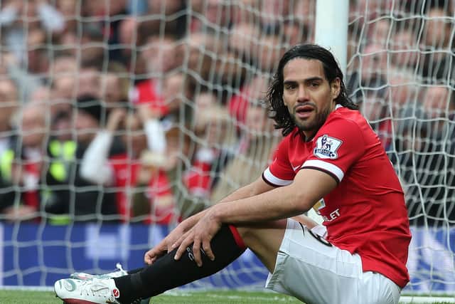 Radamel Falcao will be heading to Sheffield Wednesday's Hillsborough this evening. (Photo by Matthew Peters/Manchester United via Getty Images)