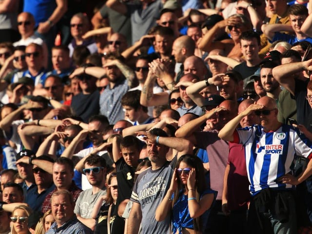Wigan Athletic are among the front runners in League One this season following a summer of investment which including the acquisition of Black Cats Max Power and Charlie Wyke. The 2013 FA Cup winners have spent three of the last six seasons at League One level and average just under 10,000 fans at the DW Stadium.  (Photo by Stephen Pond/Getty Images)