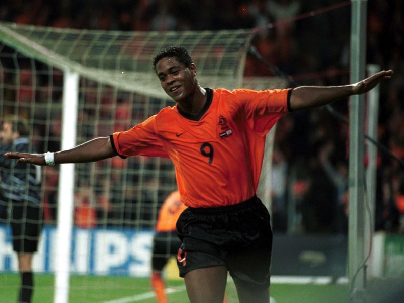 The Dutch forward's consolation goal in the 4-1 defeat to England at Euro 1996 knocked Scotland out of the tournament on goal difference and made him one of the youngest scorers in European Championship history. Kluivert was aged 19 years and 353 days old.