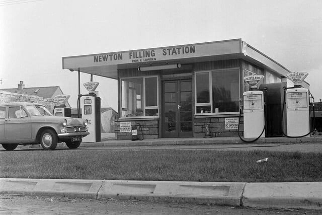 The Newton Filling Station, near South Queensferry, in February 1964.