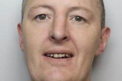 Pictured is Robert McGregor, aged 40, of Ochre Dike Walk, Wingfield, Rotherham, who was sentenced at Sheffield Crown Court to 44 months of custody after he pleaded guilty to shoplifting matters, robbery, assault and going equipped to commit a crime after an incident at Cortonwood Shopping Centre, at Barnsley.

 

Robert McGregor was sentenced at Sheffield Crown Court on April 12, 2022, to 44 months of custody.