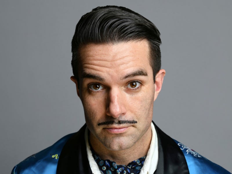 The moustache-twirling Greeters Guild founder returns with his signature erudite character comedy. 😂 City Varieties Music Hall