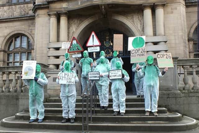 "Greenwash" demo in Sheffield.