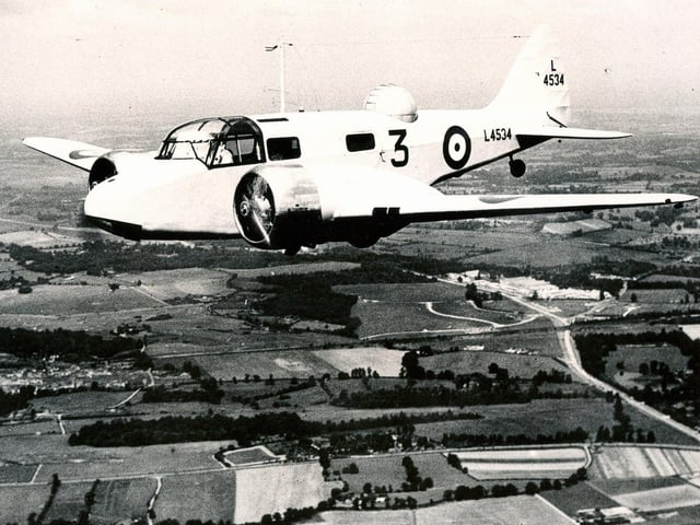 Prototype of Airspeed Oxford plane on its maiden flight from Portsmouth on June 19, 1937. Nearly all Second World War Bomber Command crews trained in this type of aeroplane, of which 9,000 were built. (Many of which were built in the Portsmouth area).
Picture: Courtesy of Reg Betts from Wickham