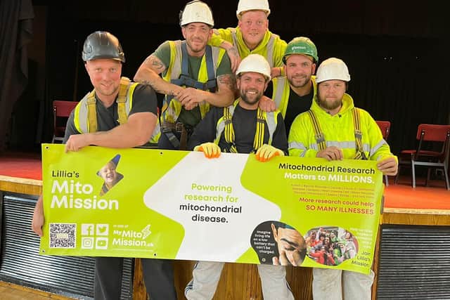 Matt Shepherd and his team of scaffolders will go Full Monty at Colley Working Men's Club this July for the charity My Mito Mission.