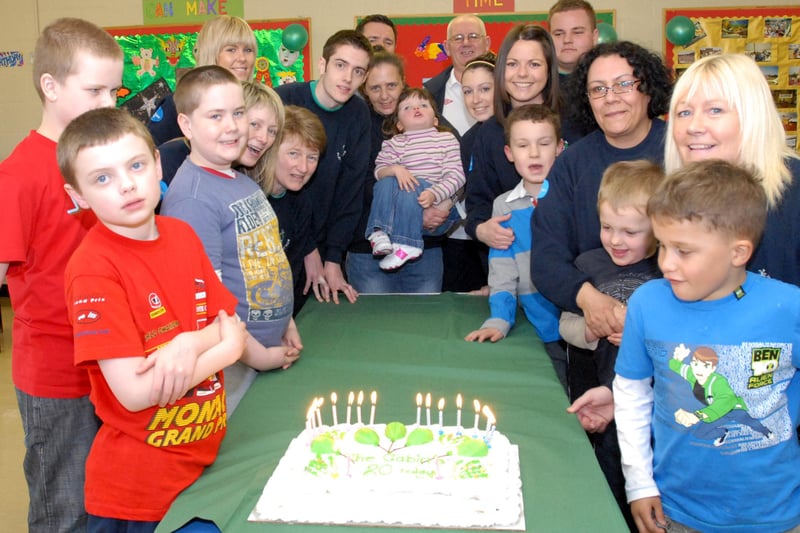 It's a happy birthday to the Cabin play centre in Hebburn in this 2010 photo. Have you spotted any familiar faces?