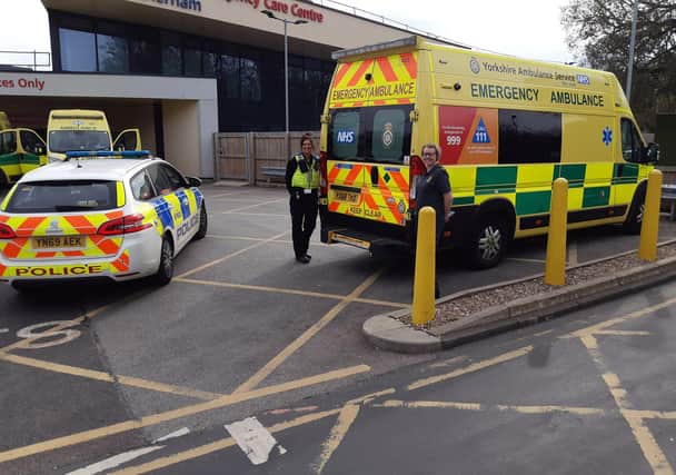 Rotherham central neighbourhood police with Yorkshire Ambulance Service