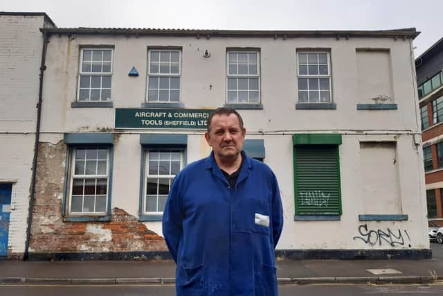 Toolmaker Michael Atter, aged 60, has been at the firm for 45 years.