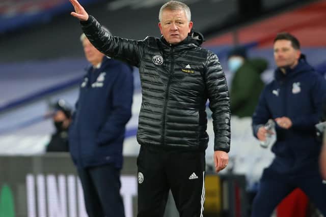 Sheffield United manager Chris Wilder: Paul Terry/Sportimage