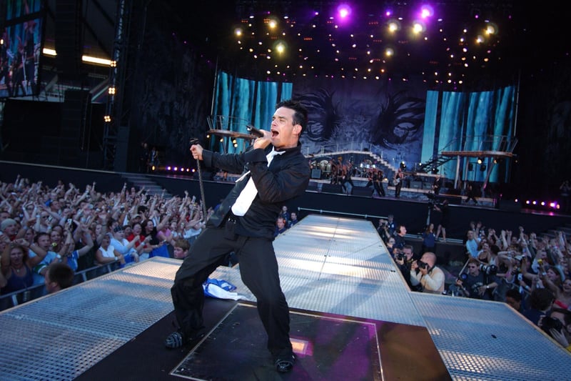 Although usually spotted in larger venues, Robbie Williams has played to sold out audiences in the East End of the city on more than one occasion with the first being back in 1997. 