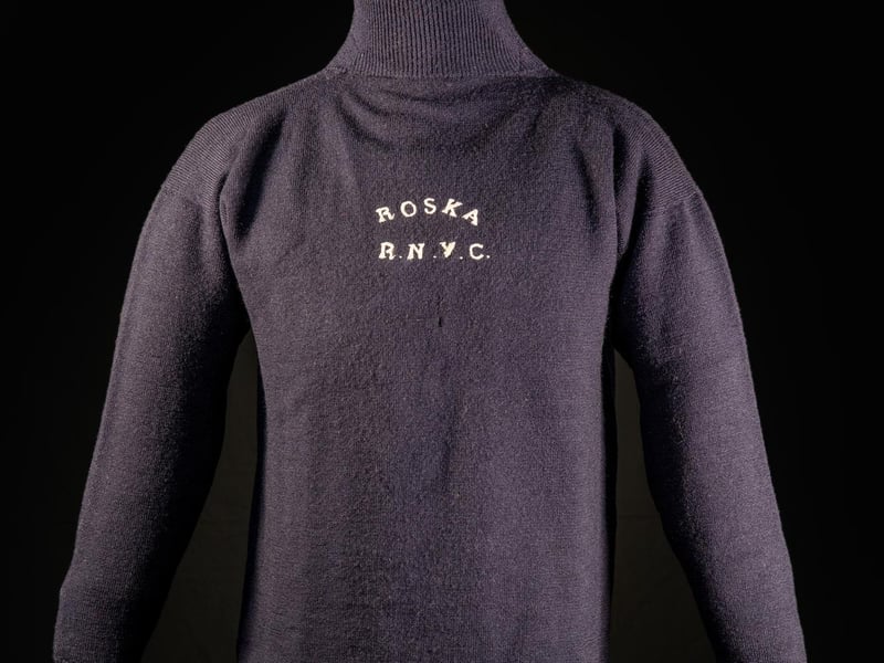 Men from  Loch Broom found work in the wealthy world of big yacht racing from the late 19th Century as some of Britain's richest families headed to the west coast waters. Employed due to their excellent seamanship, each man was issued with a jumper printed with the yacht name, which became a symbol of status and credentials.
