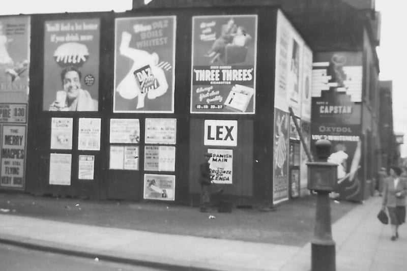 Take a look at the site where the One Life Centre now stands. This shot comes from the 1950s and shows advertising boards for soap powders Oxydol, Acdo and Daz. Photo: Hartlepool Library Service.