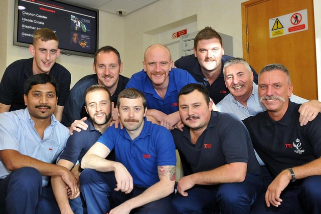 All of these TRW workers joined in with the Movember initiative in 2012.