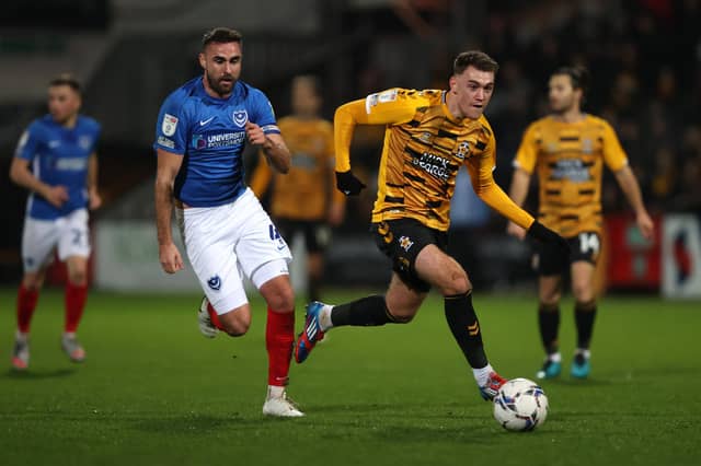 Clark Robertson returned from a four-month injury absence against Cambridge in the EFL Trophy. (Photo by Julian Finney/Getty Images)