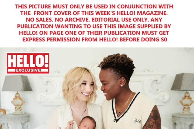 Undated handout photo issued by Hello! of Nicola Adams and Ella Baig appearing in this week's edition of the magazine. Issue date: Monday August 15, 2022.
See PA story SHOWBIZ Adams. Photo credit should read: Hello!/PA Wire