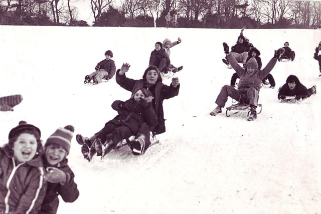 Locke Park, Barnsley Sledges January 3, 1979