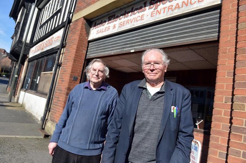 Brothers John, left, and Dennis Kirby, called time on Kirby & Sons, Lordmill Street, Chesterfield, at the end of March. Their father, Frederick Kirby, set up the electrical goods business in the town back in the late 1920s.