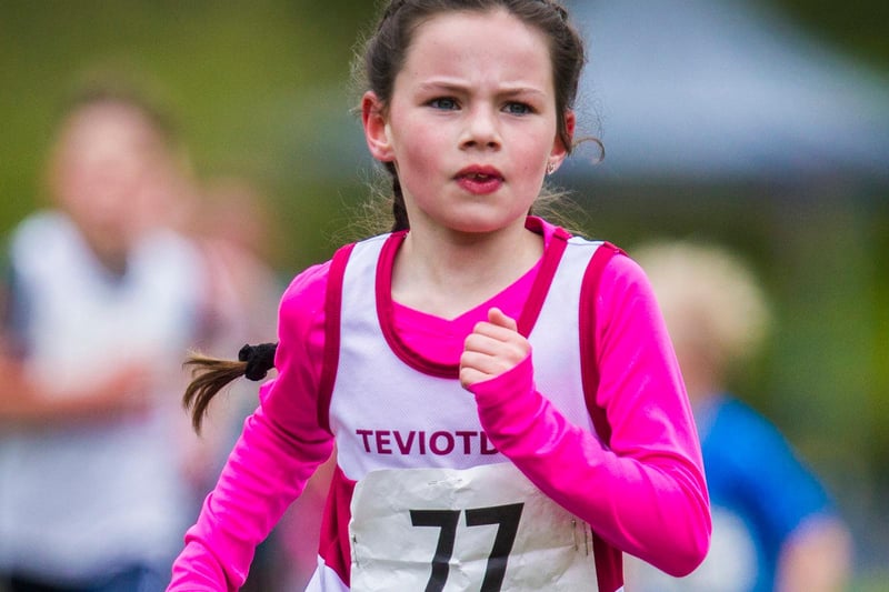 Leah Lavery was Saturday's third-fastest younger girl at Hawick's Wilton Lodge Park