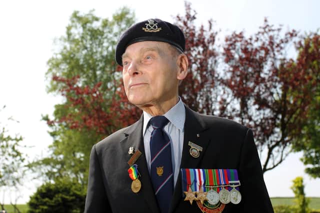 Normandy D-Day veteran Gordon Drabble from Sheffield.