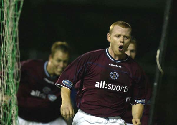 Only two months after joining Hearts, Middlesbrough born Phil Stamp wrote himself into derby day folklore with a late, late strike.