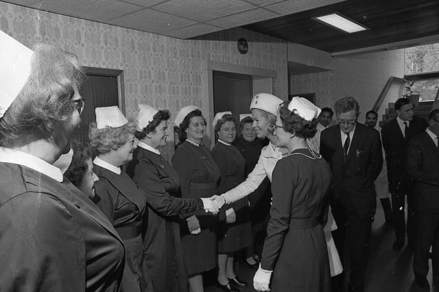 The Duchess of Kent mts nursing staff Nether Edge hospital, Sheffield -  1969